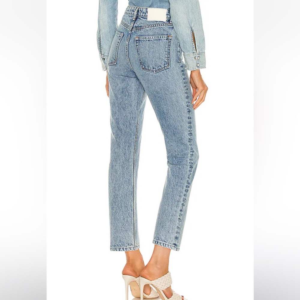 GRLFRND Karolina High Rise Straight Crop Larchmont Revolve Made in Los Angeles